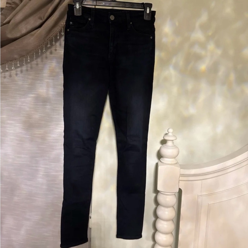 AG Farrah High Rise Skinny Jeans – Dark Wash, Premium Stretch Denim
